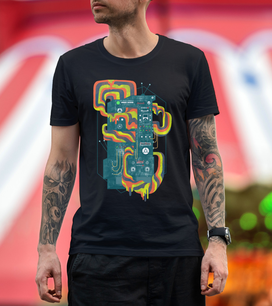 Magic Stereo Retro Vibes Audio Waves T-Shirt
