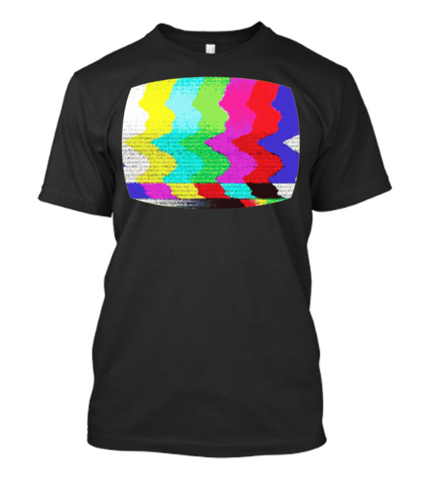 No Signal Color Bars Static Television Display T-Shirt