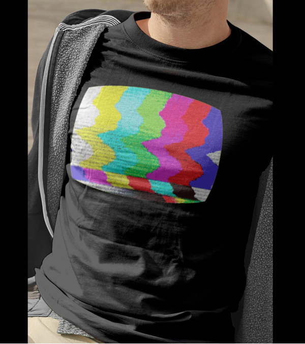 No Signal Color Bars Static Television Display T-Shirt