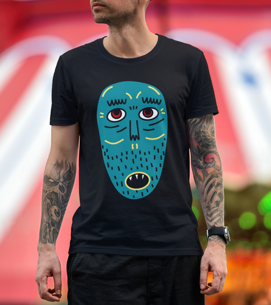 Abandoned Man Am Expression Mask T-Shirt