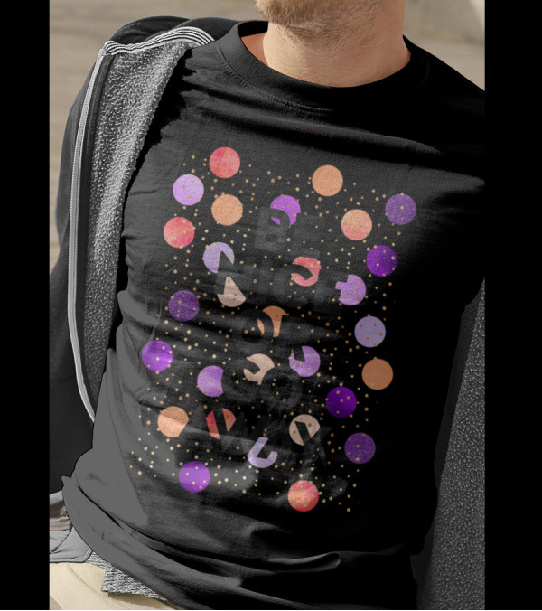 Be Nice Or Go Away Colorful Dots Pattern Elisabe T-Shirt