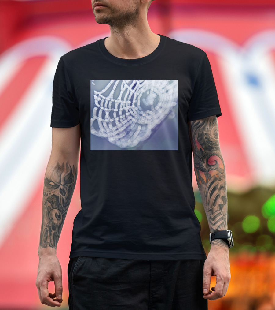 Bokeh Spiderweb Print T-Shirt
