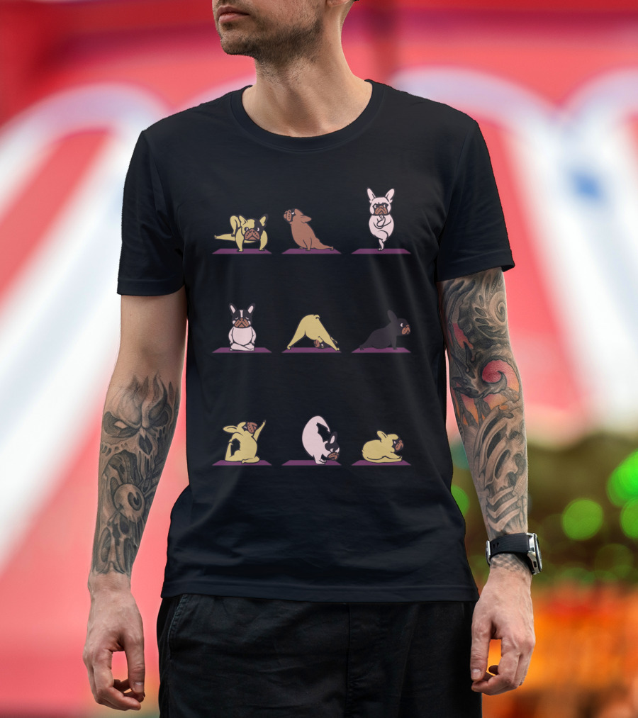 French Bulldog Yoga Poses T-Shirt