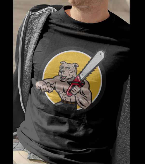 Canine Lumberjack Tree Surgeon Arborist Chainsaw Chó T-Shirt