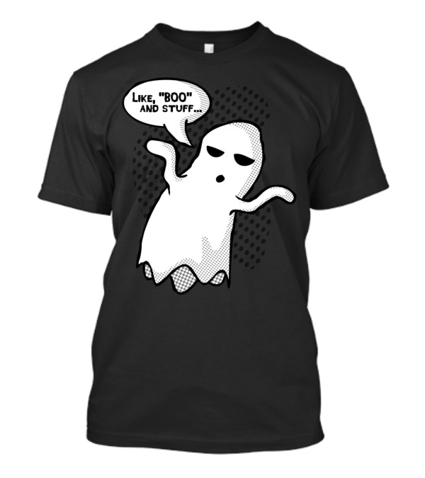 Like BOO And Stuff Ghost Speech Bubble T-Shirt