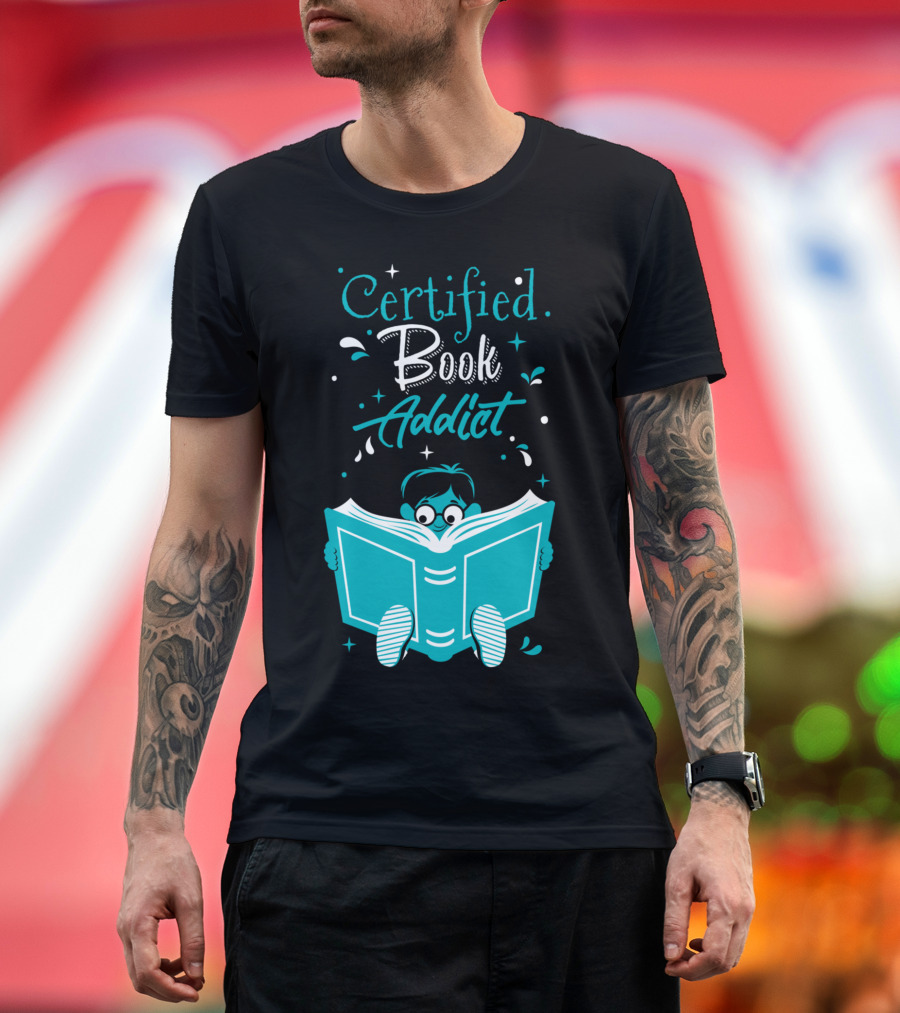 Certified Book Addict Boy T-Shirt