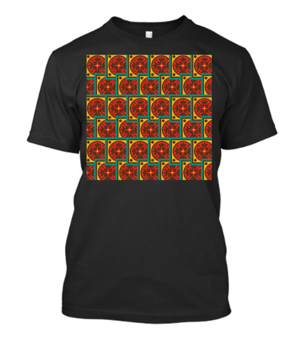 Tapestry Psychedelic Floral Pattern Retro Vibes T-Shirt