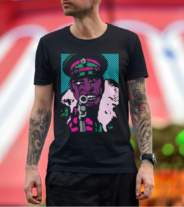 Premium T-Shirt: Captain Fear Neon TJK Pop Art Comic T-Shirt Captain Fear Neon TJK Pop Art Comic T-Shirt