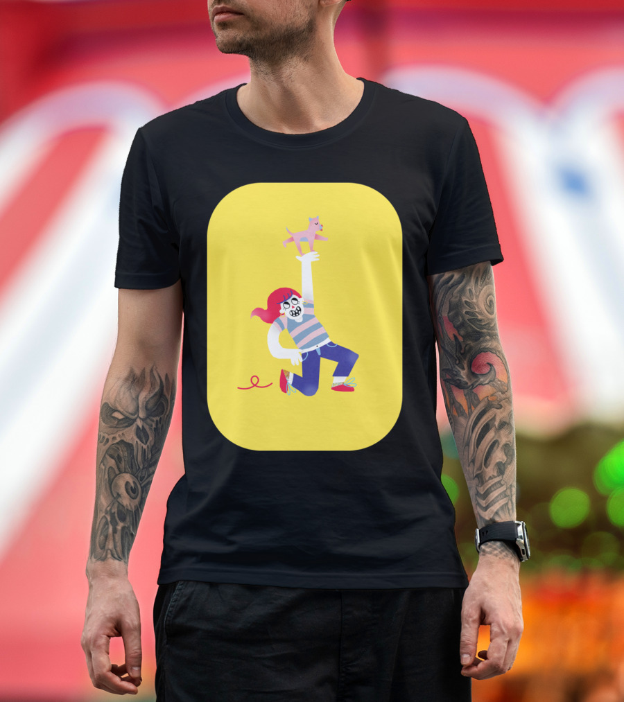 Playful Dog Lover Adventure Moment T-Shirt
