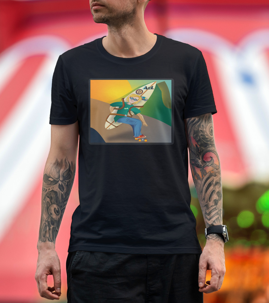 A&L Surfboard Skater Guy Adventure T-Shirt