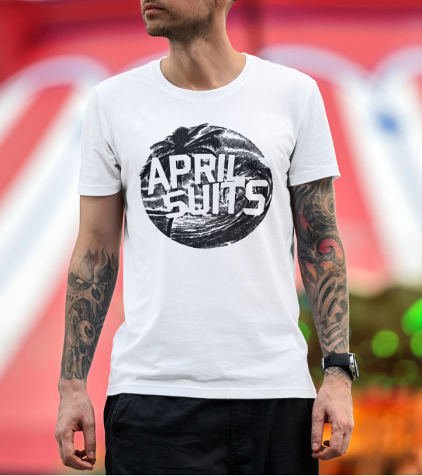 Premium T-Shirt: April Suits Padagat Tropical Palm Wave T-Shirt April Suits Padagat Tropical Palm Wave T-Shirt