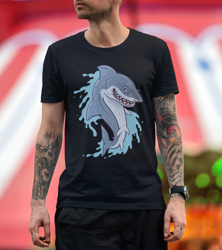 Crazy Shark Sanc Ferocious Ocean Beast T-Shirt