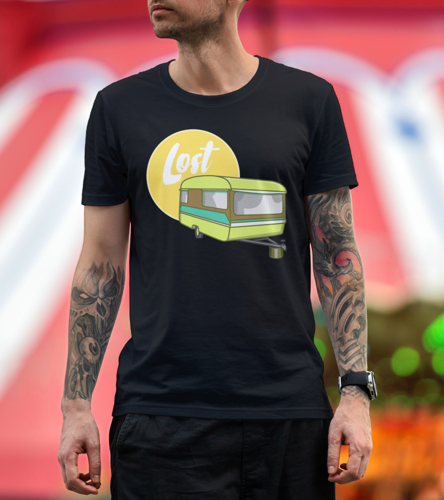 Lost Caravan with Yellow Moon T-Shirt