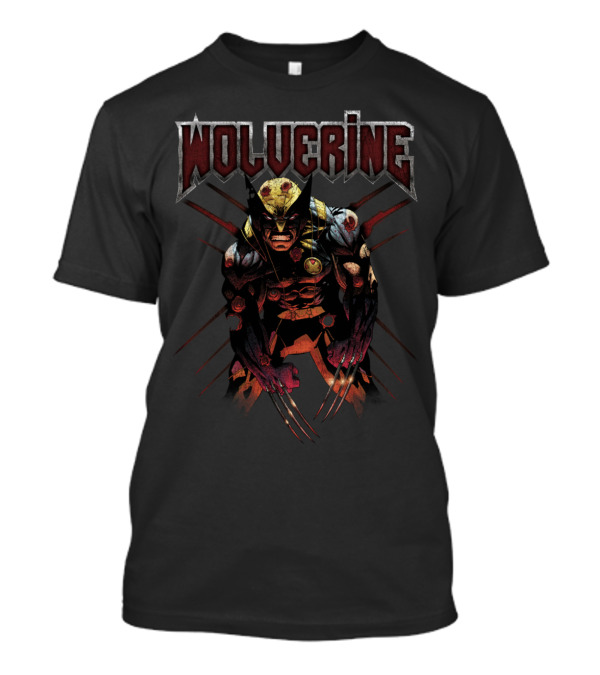 Wolverine Claw Strike Fierce Attack Scene T-Shirt