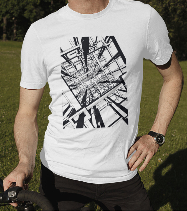 Architecture Geometric Framework Matrix T-Shirt