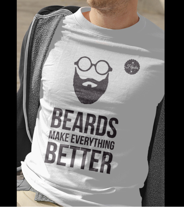 BEARDS MAKE EVERYTHING BETTER Iconic Beard And Glasses T-Shirt