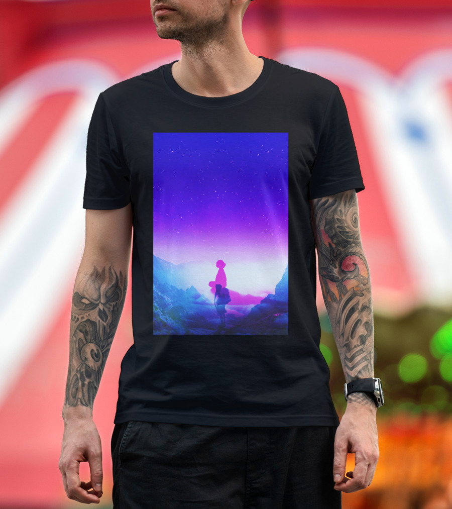 Wonder Never Cease Celestial Mountain Stargazer T-Shirt