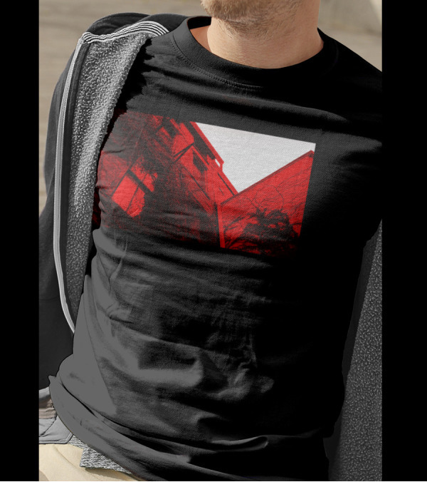 Beat The White With The Red Structure Building Facade Contrast T-Shirt