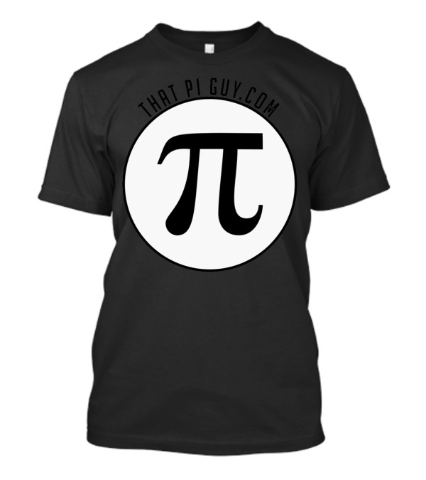 THAT PI GUY.COM White Circle Pi T-Shirt