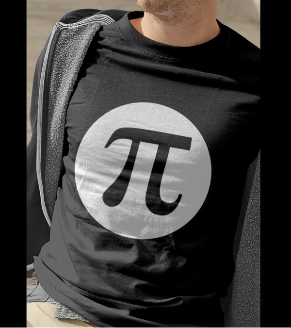 THAT PI GUY.COM White Circle Pi T-Shirt