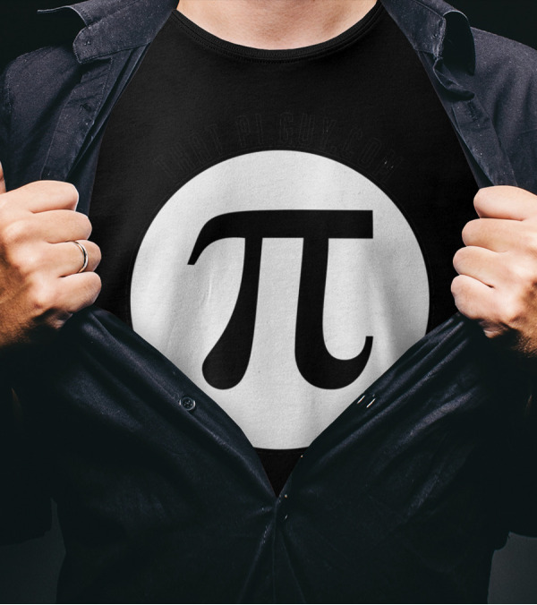 THAT PI GUY.COM White Circle Pi T-Shirt