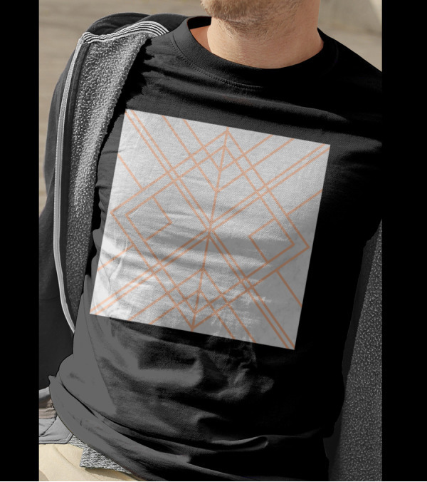 Art Deco Geometric Lines T-Shirt