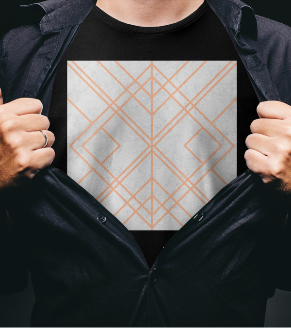 Art Deco Geometric Lines T-Shirt