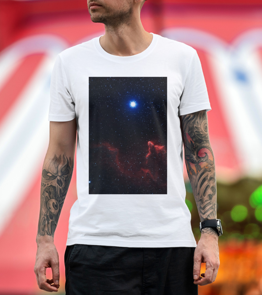 Gamma Cassiopeiae Nebula Star Field and Emission Nebulae Constellation T-Shirt