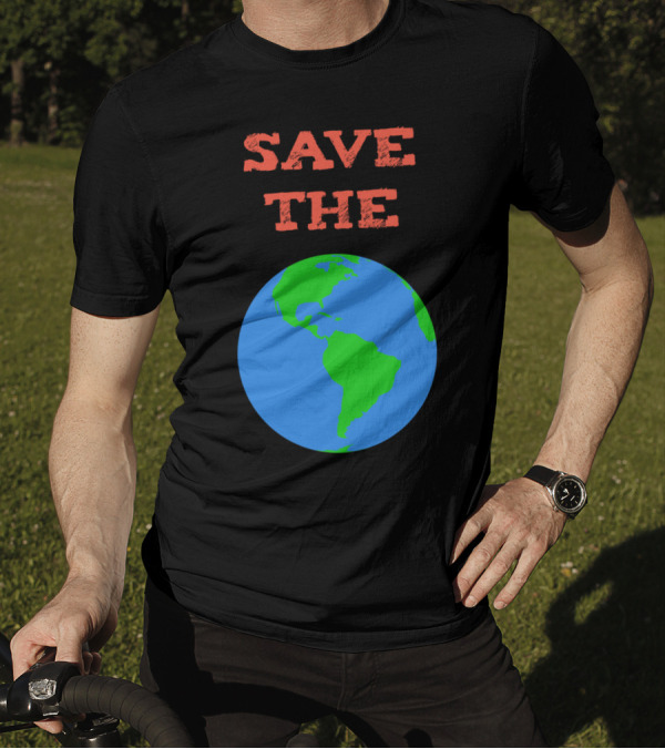 SAVE THE PLANET Earth Globe T-Shirt