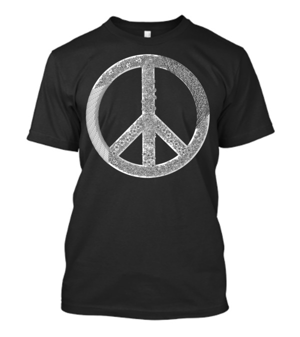 Generative Peace Intricate Floral Peace T-Shirt