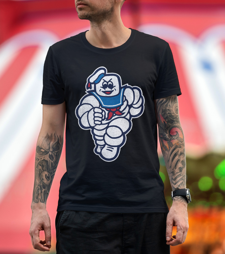 Marshmelin Man Ghostbusters Stay Puft Inspired Character T-Shirt
