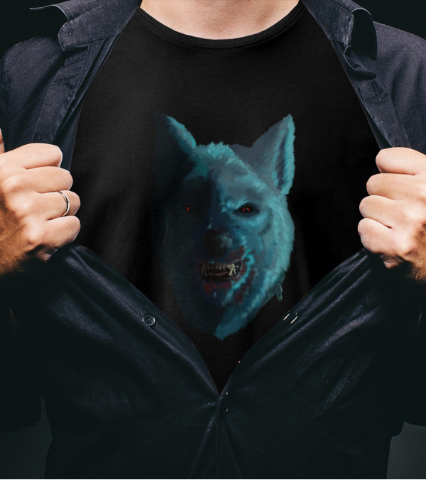 Fenrir Unbound Norse Mythology Wolf Head T-Shirt