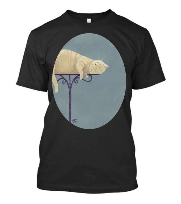 Cat Relaxed On Table Edge T-Shirt
