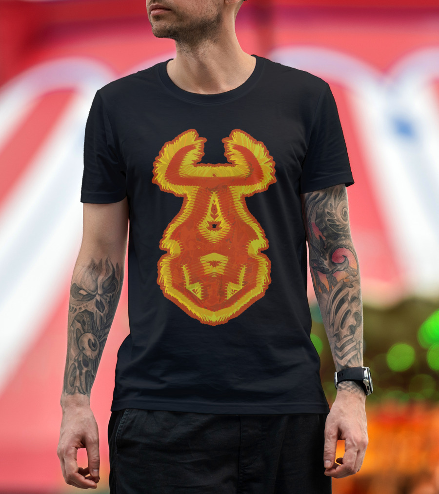 My On Sight Abstract Bull Symmetry T-Shirt