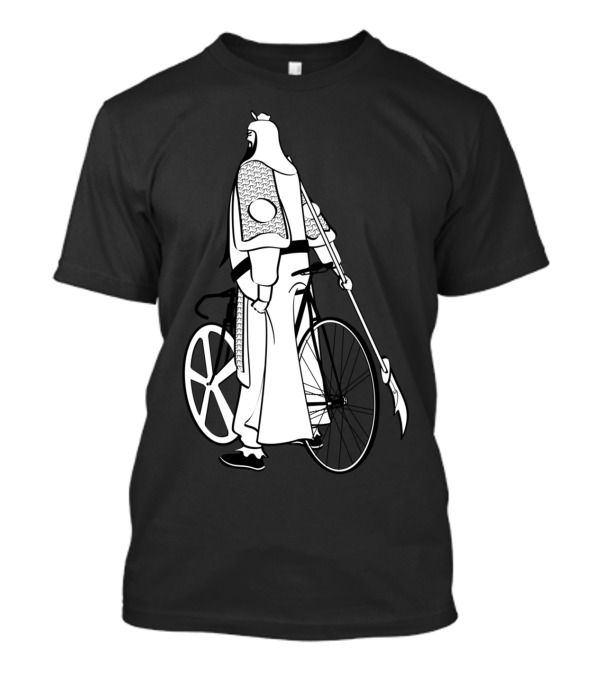 Guan Yu On Fixie Bike With Guandao In Hand T-Shirt