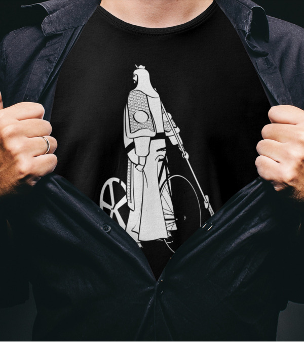 Guan Yu On Fixie Bike With Guandao In Hand T-Shirt