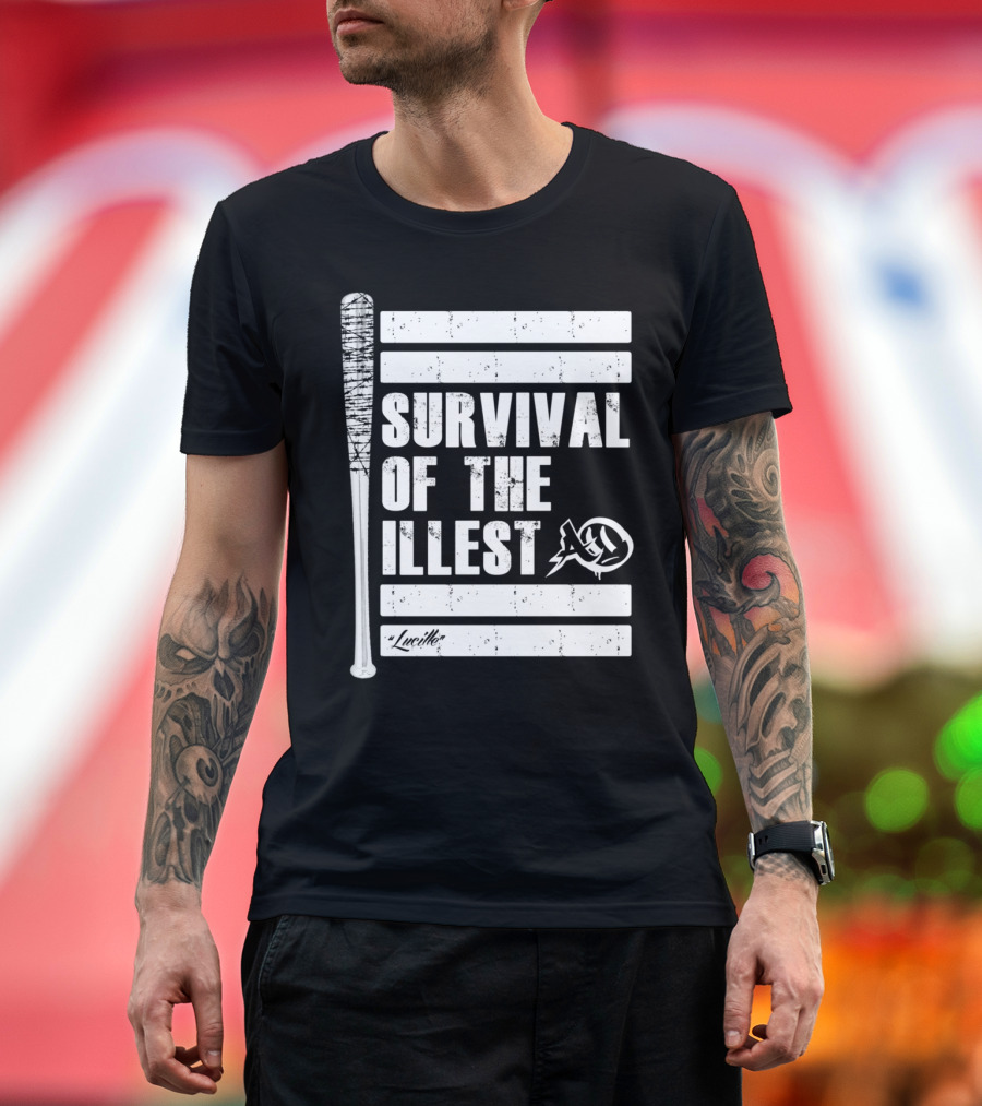 Lucille Survival of the Illest Baseball Bat T-Shirt