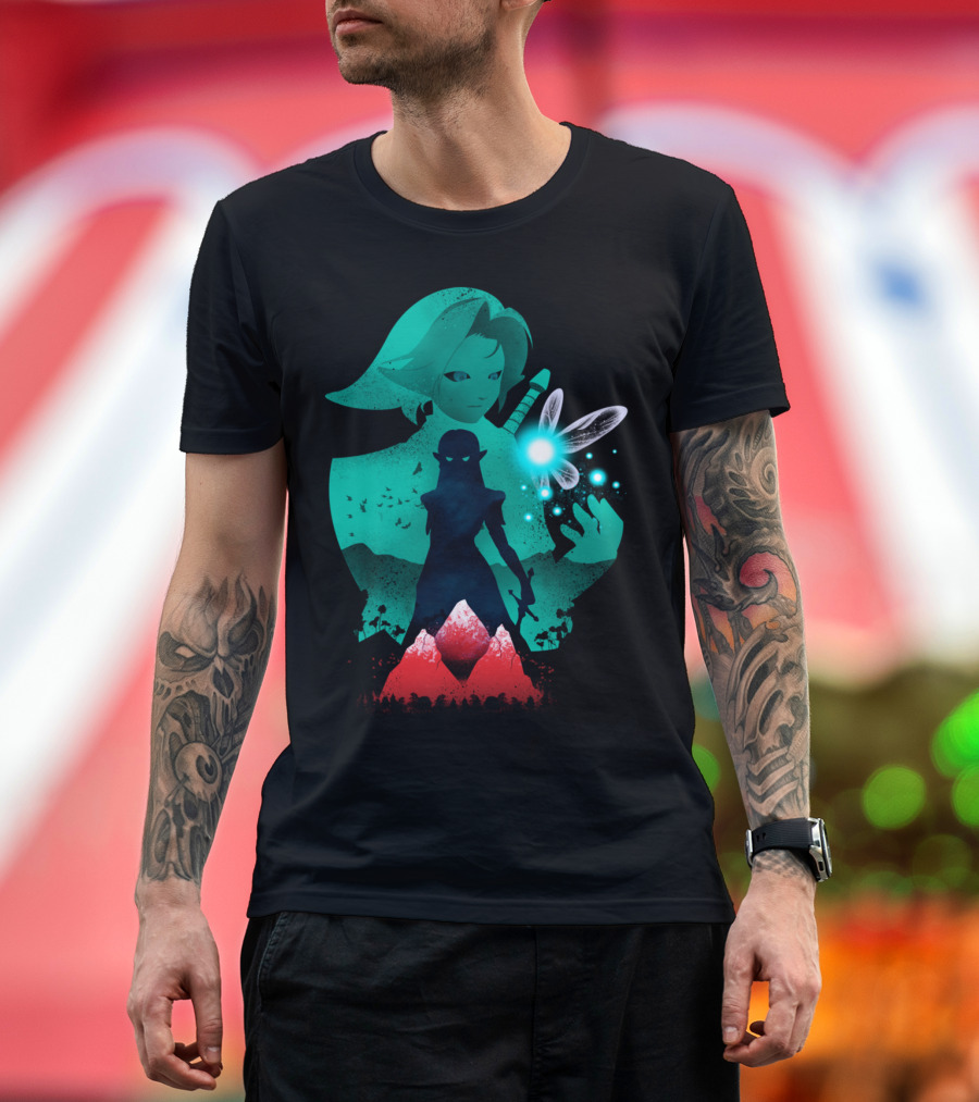 Guardians of Wisdom Legend Fantasy Adventure Hero and Fairy T-Shirt