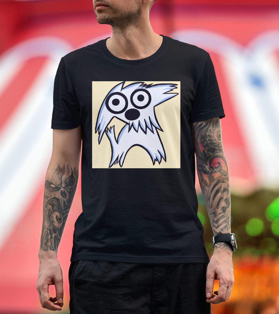 Lucky Dog And Such Cartoon Character with Big Eyes T-Shirt