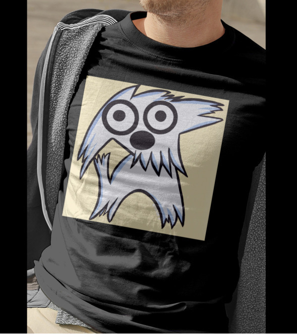 Lucky Dog And Such Cartoon Character With Big Eyes T-Shirt