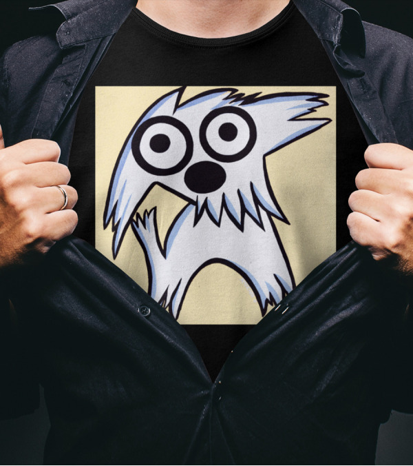Lucky Dog And Such Cartoon Character With Big Eyes T-Shirt