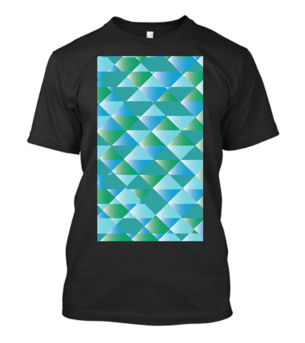 Segmented Geometric Gradient T-Shirt