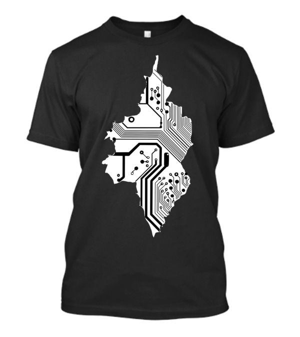 The Circuit Inside Myanmar Circuitry Map T-Shirt
