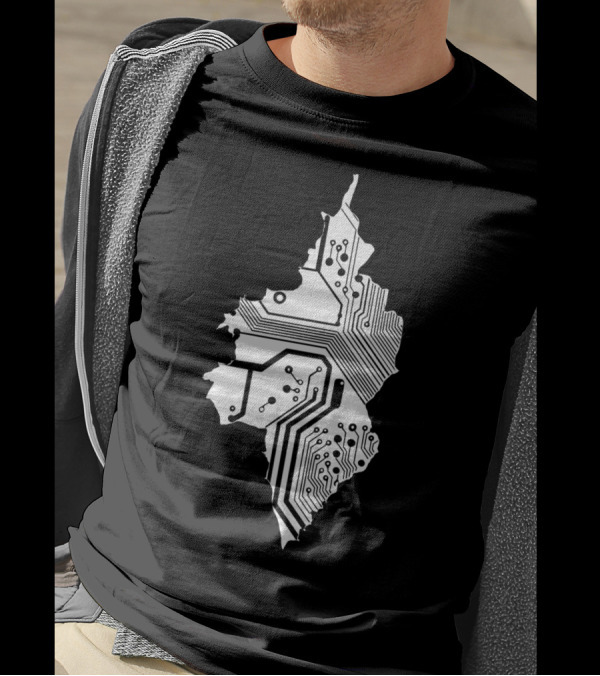 The Circuit Inside Myanmar Circuitry Map T-Shirt