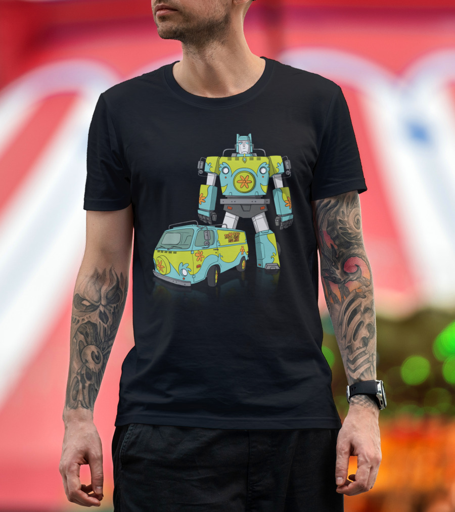 Scooby-Doo Mystery Machine Transformer Crossover T-Shirt