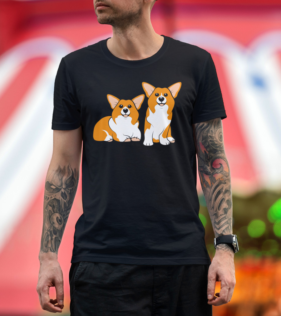Pembroke Welsh Corgi Duo T-Shirt