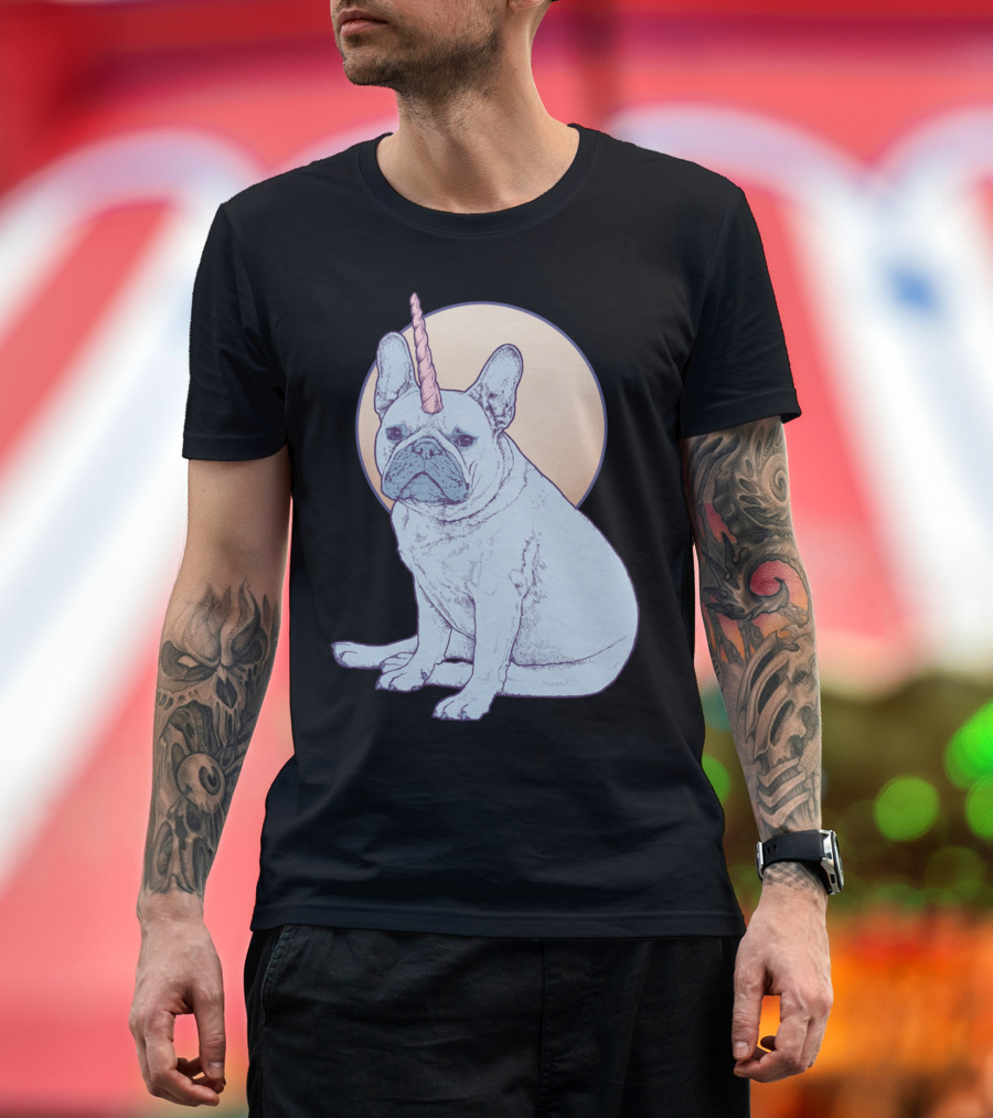 French Bulldog Unicorn Mythical Creature T-Shirt