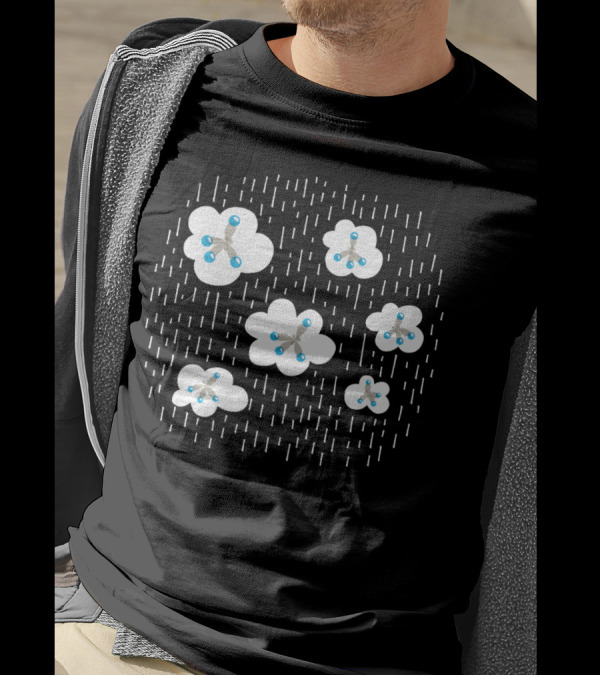 Methane Molecules And Raindrop Effect On Greenhouse Phenomenon T-Shirt