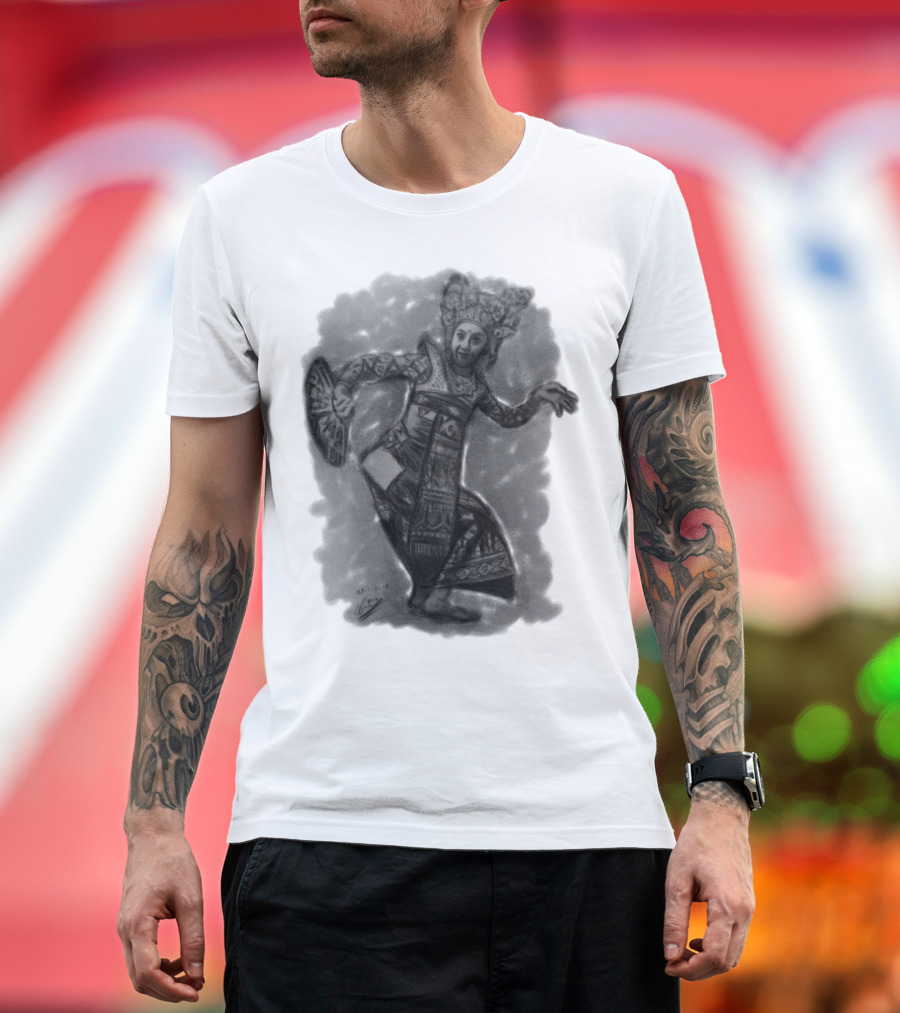 Penari Bali Traditional Dance Iconography T-Shirt