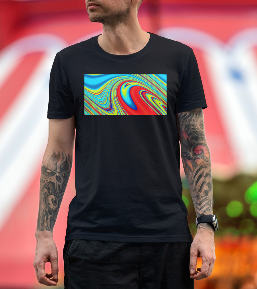 Pendulum Pond Com Colorful Abstract Swirls T-Shirt